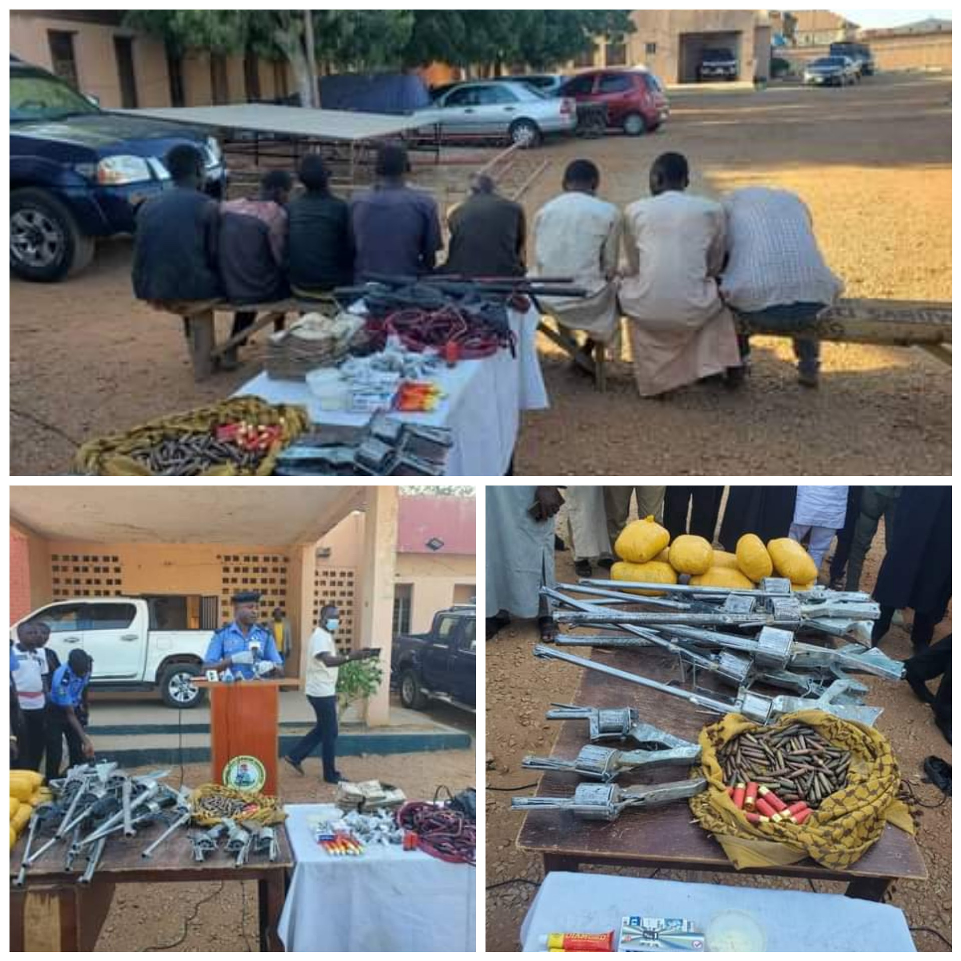 Police arrest 8 suspected bandits, gunrunners and fraudsters, recover firearms, N100m in Zamfara