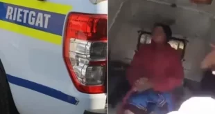 Police forced to stop arrest of lady who was
