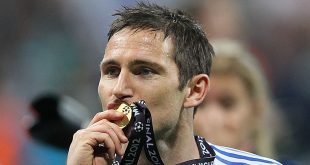 Frank Lampard of Chelsea celebrate victory during UEFA Champions League Final between FC Bayern Muenchen and Chelsea at the Fussball Arena München on May 19, 2012 in Munich, Germany.