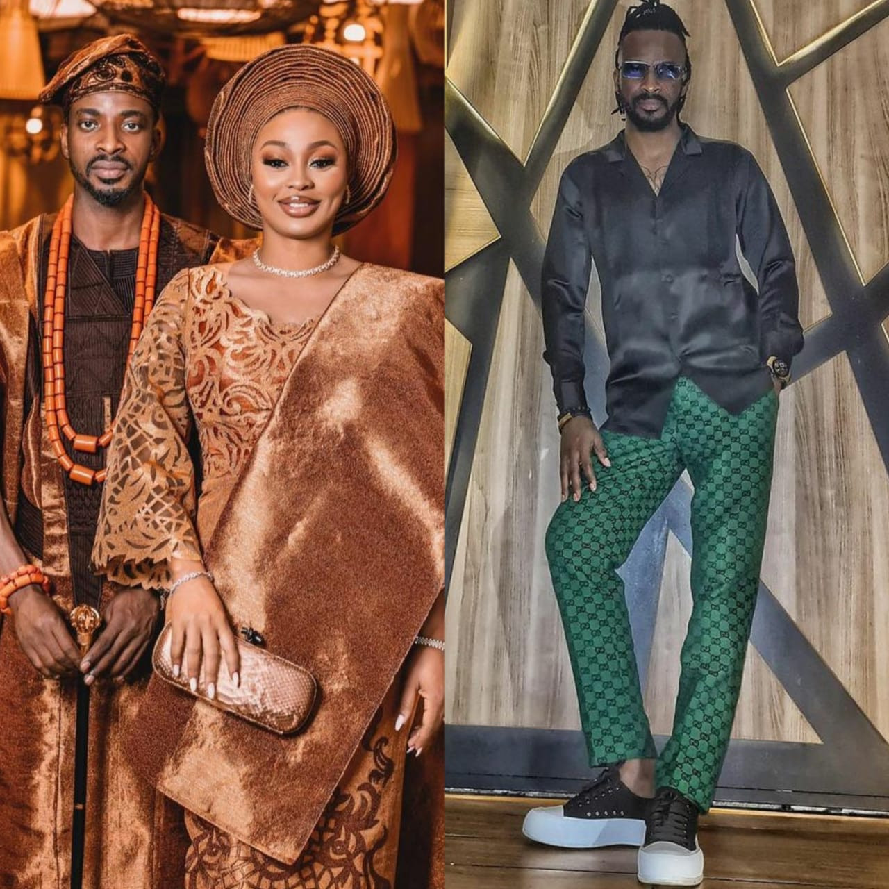 ''The love of my life''- singer 9ice's wife serenades him with kind words as she wishes him a happy birthday