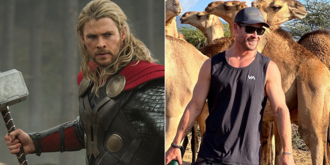 'Thor' actor Chris Hemsworth in Kenya [Photos]