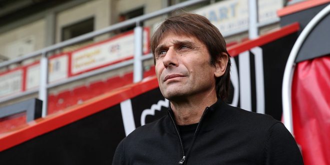 Tottenham Hotspur manager Antonio Conte arrives at the stadium prior to the Premier League match between AFC Bournemouth and Tottenham Hotspur at Vitality Stadium on October 29, 2022 in Bournemouth, England.