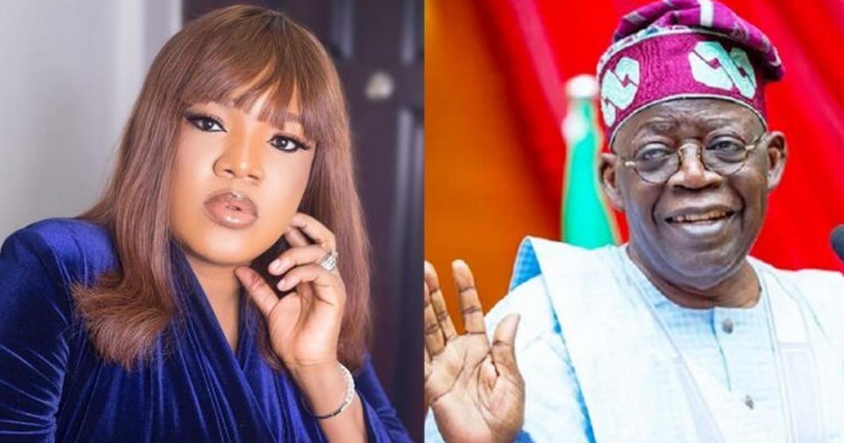 Toyin Abraham declares love for Tinubu, says she might vote for him