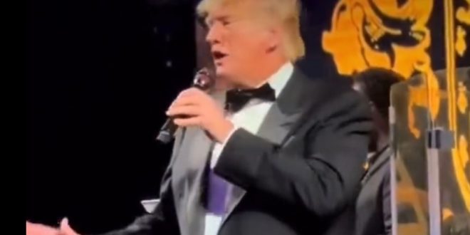 Trump at his New Year's Eve party at Mar-a-Lago