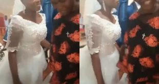 Wedding guest captured touching bride inappropriately at her church wedding sparks concern (video)