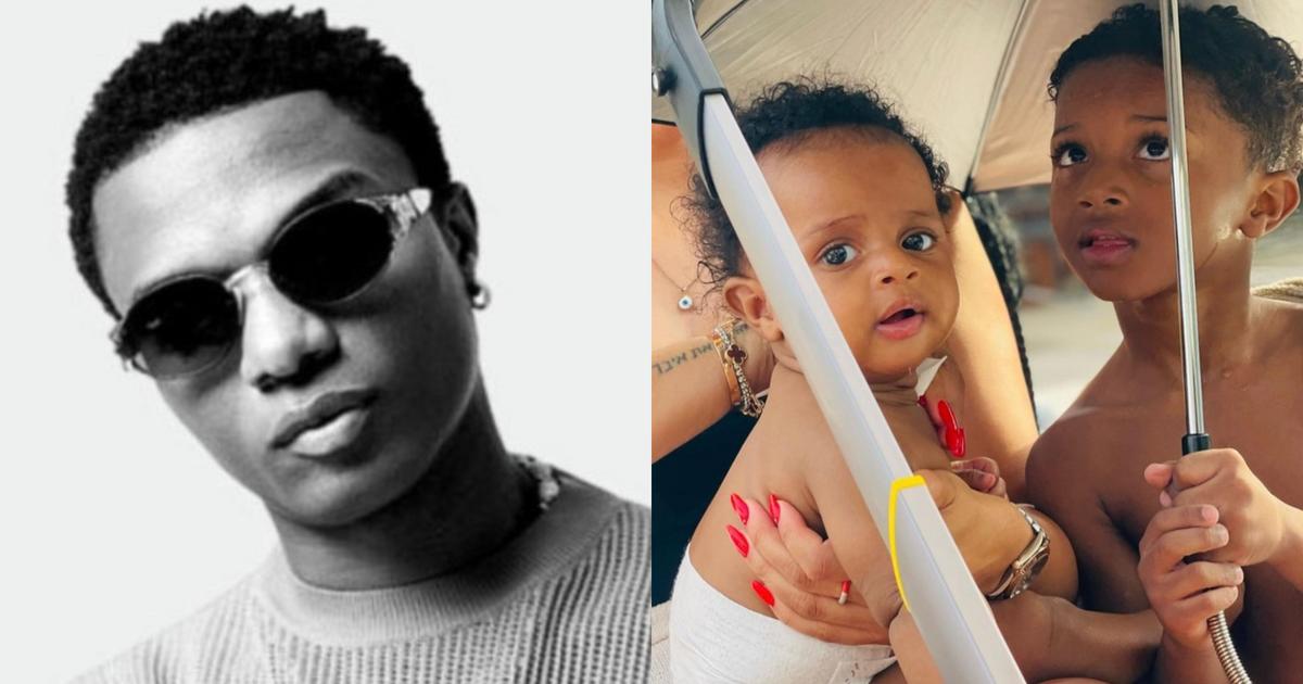 Wizkid shares adorable picture of his 4th son