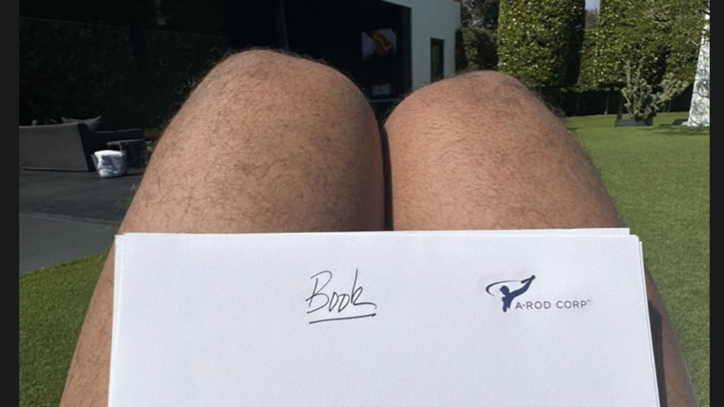 Alex Rodriguez, Possibly Nude, Wrote 'Book' on a Piece of Paper
