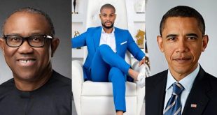 Alexx Ekubo compares Peter Obi to Barack Obama