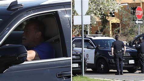 Arnold Schwarzenegger in traffic accident with bicyclist