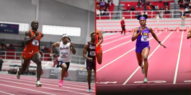 Ashe and Ofili cruise to 60m final, Brume also makes the final list at SEC Indoor Championships