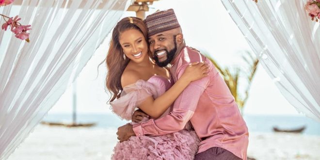 Banky W publicly appreciates Adesua for staying with him on political journey