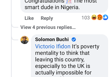 "Go and woo a woman with a red passport" - Solomon Buchi replies man who said the influencer cried on his wedding day because his 'Japa ticket is confirmed'