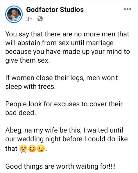 "Good things are worth waiting for"  - Nigerian man says he and his wife abstained from premarital sex