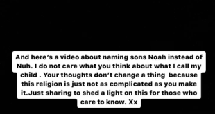 "I don't care what you think about what I call my child" - Billionaire daughter, Hauwa Indimi defends decision to name her son 'Noah'