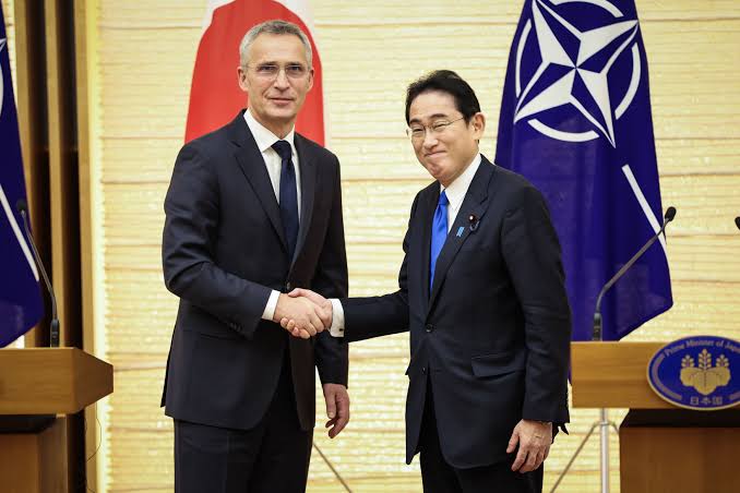 "If Putin wins in Ukraine this would send a message that authoritarian regimes can achieve their goals through brute force" - NATO and Japan pledge to strengthen ties