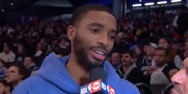 Mikal Bridges Swears on National TV During First Interview in Brooklyn