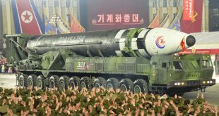 North Korea shows off largest-ever number of nuclear missiles at night time parade (photos)