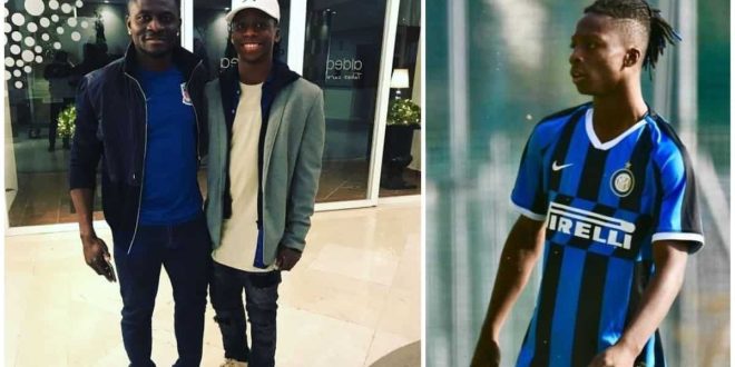 Obafemi Martins? Son signs first Professional Contract With Serie A Club Monza (Photos)