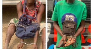 Police arrest two suspects with locally made guns and charms in Lagos