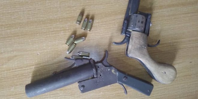 Police arrests three male armed robbery suspects, recovers firearms and ammunition