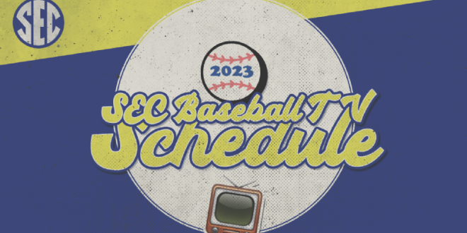 SEC Baseball Television Schedule Announced