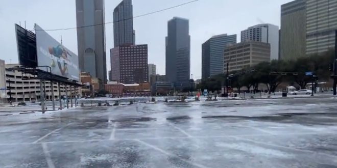 The Streets in Dallas Are So Iced Over People Are Skating on Them