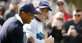 Tiger Woods Handed Justin Thomas a Tampon After Outdriving Him at the Genesis Open