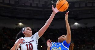 1-seed Gamecocks deny 4-seed Bruins, advance to Elite 8