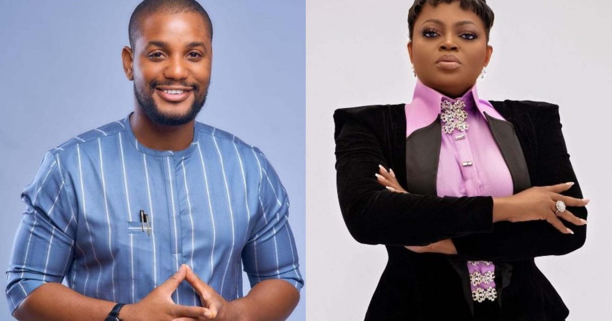 Alexx Ekubo drums support for Funke Akindele ahead of the elections