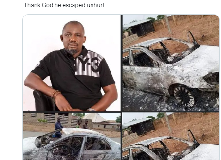 Benue House member-elect escapes assassination attempt, vehicle burnt