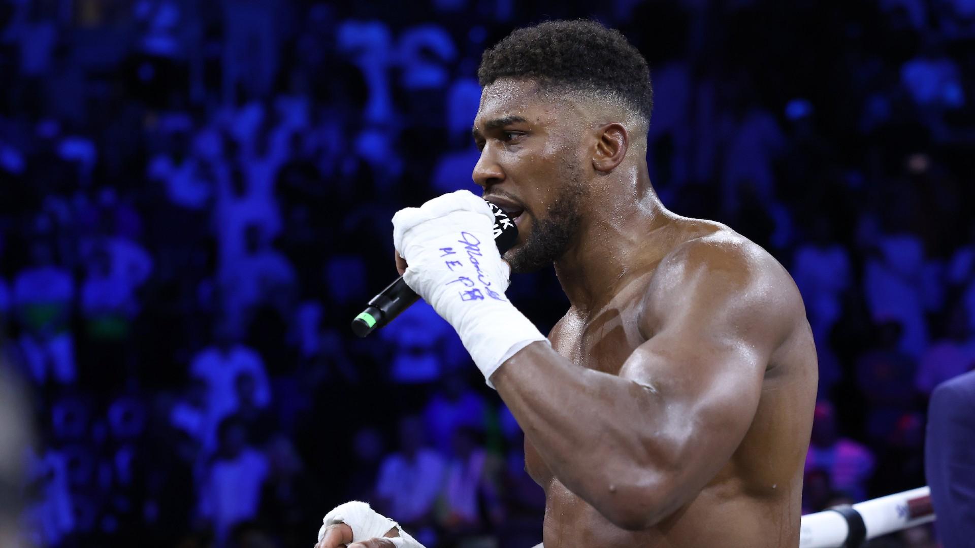 Boxer Anthony Joshua hits out at the boxing legends who 'lost respect' for him when he lost his heavyweight world titles