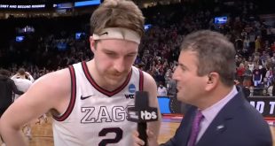Drew Timme Struggled to Work Clean in His Postgame Interview With Andy Katz