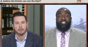 Kendrick Perkins Gets Heated at JJ Redick Over MVP Discussion on 'First Take'