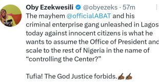 Ndi Igbo did Nothing to Tinubu or Sanwo-Olu but you orchestrated a rage against a people who have dwelt peaceably in Lagos before you both became politicians - Oby Ezekwesili speaks on election violence