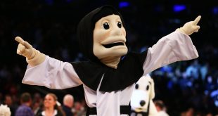 Providence Mascot Friar Dom Found Creepily Staring at Wall