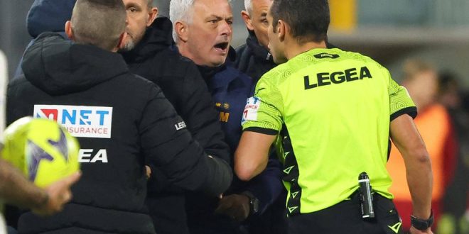 See what fourth official said to trigger Mourinho outburst that ended in red card