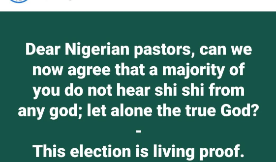 This election is living proof that a majority of you do not hear from any God - DaddyFreeze shades Nigerian pastors