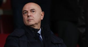 Tottenham Hotspur chairman Daniel Levy reacts during the English Premier League football match between Southampton and Tottenham Hotspur at St Mary