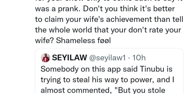 Twitter user reminds Seyi Law of his past after the comedian accused a man of claiming his wife