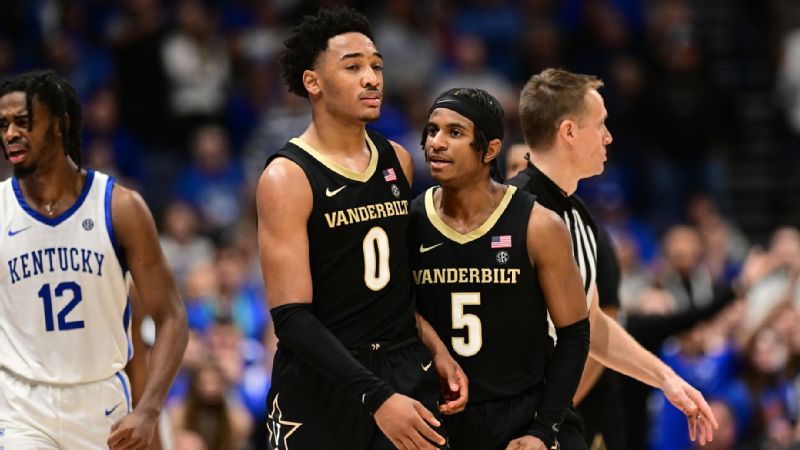 Vanderbilt guards lead upset of Kentucky in SEC tourney