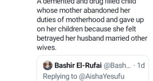 "You are a demented and drug filled child" - Aisha Yesufu and Bashir El-Rufai continue to drag each other on Twitter