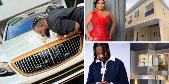 10 Popular Nigerian Celebrities That Splashed Millions On Cars, Houses In First Quarter Of 2023