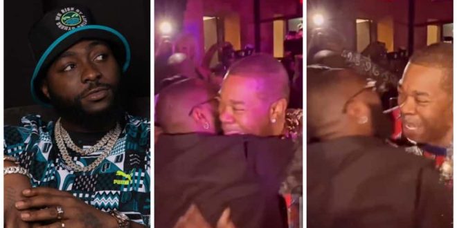 American Rapper, Busta Rhymes Breaks Down In Tears As He Meets Davido (Video)