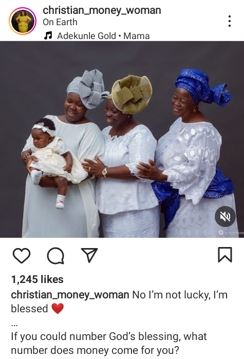 Beautiful four generation photos of a Nigerian family
