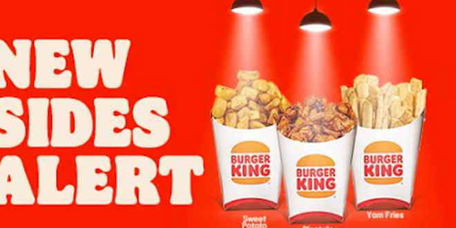 Burger King Nigeria launches three new additions to their sides menu