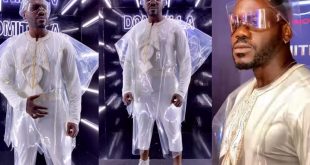 Deyemi Okanlawon Causes Stir With Mind-blowing ‘Condom’ Outfit At Event