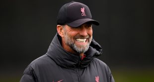 Liverpool manager Jurgen Klopp oversees a training session at the club