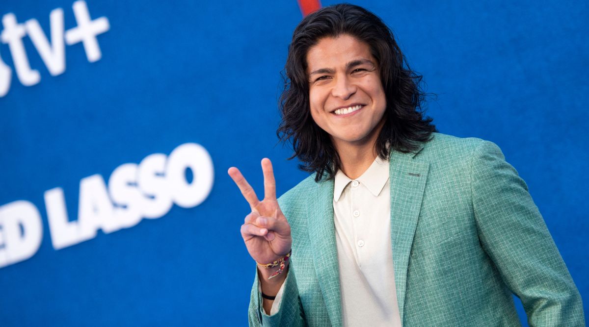 Actor Cristo Fernandez attends the Ted Lasso season two premiere event at the Pacific Design Center on July 15, 2021 in West Hollywood, California, USA.