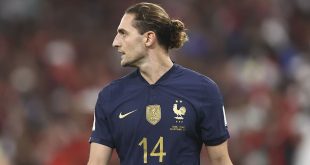 Liverpool target Adrien Rabiot of France during the FIFA World Cup Qatar 2022 Group D match between Tunisia and France at Education City Stadium on November 30, 2022 in Al Rayyan, Qatar.