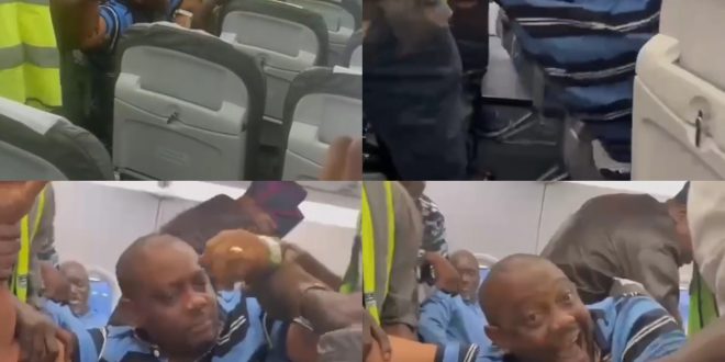Man forcefully evacuated from a Lagos-bound flight after allegedly shouting